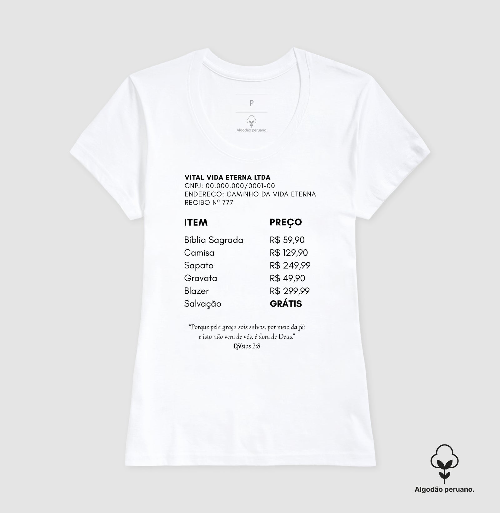 Salvação Grátis [Algodão Peruano]